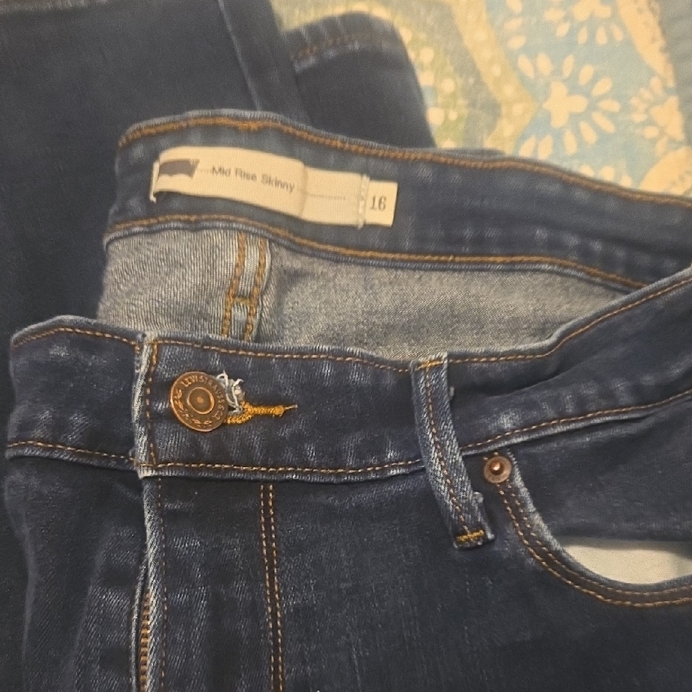 Levi's Blue Skinny Jeans Classic Style